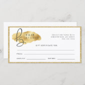 Gold Glitzer Swash Bougie Boutique Salon Geschenkg (Vorne/Hinten)