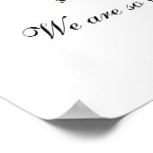 Gold Glitzer Sweet 16 Personalisierter Empfang Poster (Ecke)