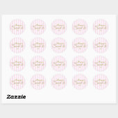 Gold Glitzer SWEET 16 Pink Gastgeschenk Stickers (Blatt)