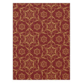 Gold Glitzer Swirl Ornamente Tischdecke (Vorderseite)