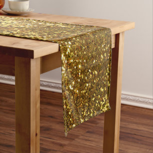 Gold Glitzer Table Runner Kurzer Tischläufer