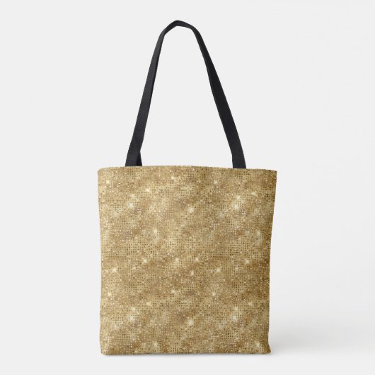 Gold Glitzer Tasche (Rückseite)