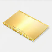 Gold Glitzer Template Moderne Elegant Beruflich Post-it Klebezettel (angewinkelt)