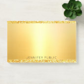 Gold Glitzer Template Moderne Elegant Beruflich Post-it Klebezettel (Büro)