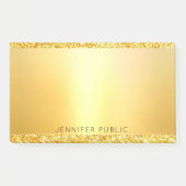 Gold Glitzer Template Moderne Elegant Beruflich Post-it Klebezettel (Vorderseite)