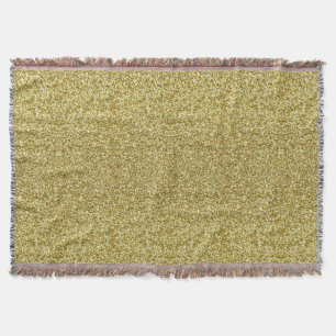 Gold Glitzer Throw Blanket Decke