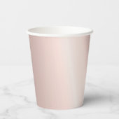 Gold Glitzer Tropfen Balloons Rose Gold Sweet 16 Pappbecher (Rückseite)