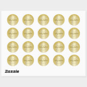 Gold Glitzer Tropfen Body Butter Labels Runder Aufkleber (Blatt)