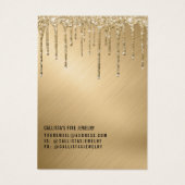 Gold Glitzer Tropfen erhalten Display Card (Rückseite)