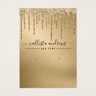 Gold Glitzer Tropfen erhalten Display Card