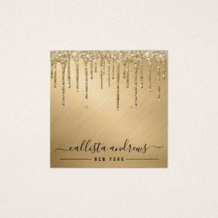 Gold Glitzer Tropfen erhalten Display Card