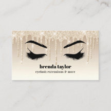 Gold Glitzer Tropfen Eyelash Browbar beruflich