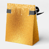 Gold Glitzer Tropfen Geschenkschachtel (Rückseite)