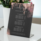 Gold Glitzer Tropfen Glam Makeuty Service List Sockelschild