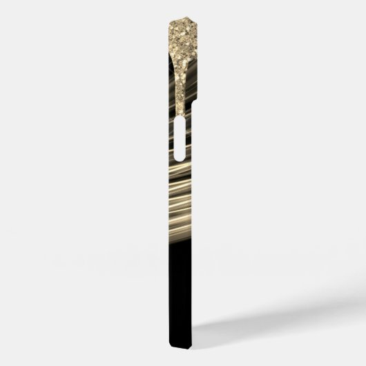 Gold-Glitzer-Tropfen, Goldene Lichtstrahlen, Goldn Case-Mate iPhone Hülle (Rückseite / Rechts)