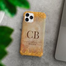 Gold Glitzer Tropfen mit rustikaler Touch