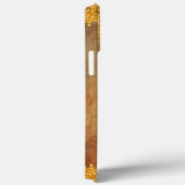 Gold Glitzer Tropfen mit rustikaler Touch Case-Mate iPhone Hülle (Rückseite / Rechts)