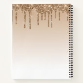 Gold Glitzer Tropfen Rezept Buch (Rückseite)