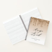 Gold Glitzer Tropfen Rezept Buch (Innenseite)