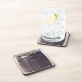 Gold Glitzer Tropfen Rustikales Glam Country Barre Getränkeuntersetzer (Rechte Seite)