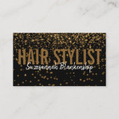 Gold-Glitzer über den QR-Code des Fotos Visitenkarte (Vorderseite)