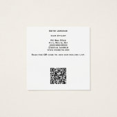 Gold Glitzer und Black Beauty Business Card (Rückseite)