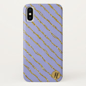 Gold Glitzer und Blue Phone Case (Rückseite)