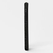 Gold-Glitzer und Glitzern in Schwarz Case-Mate iPhone Hülle (Hinten/Links)