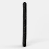 Gold-Glitzer und Glitzern in Schwarz Case-Mate iPhone Hülle (Hinten/Rechts)