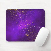 Gold Glitzer und Lila Galaxy Maus Pad Mousepad (Mit Mouse)