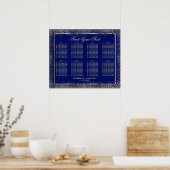Gold Glitzer und Navy Blue - 8 Seetage Poster (Küche)