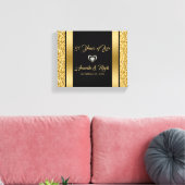 Gold-Glitzer und Rahmen Leinwanddruck (Insitu (Wohnzimmer))