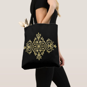 Gold Glitzer und Schwarz Tasche