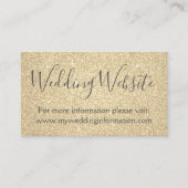 Gold Glitzer und Sparkle Einfaches Business Begleitkarte (Vorderseite)