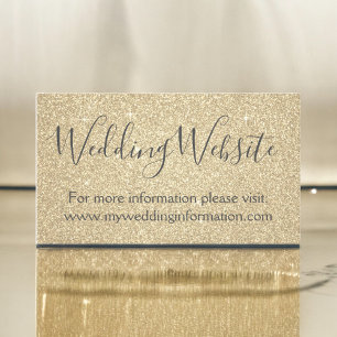 Gold Glitzer und Sparkle Einfaches Business Begleitkarte