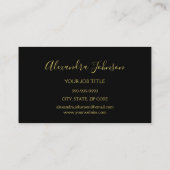 Gold Glitzer und Sparkle Eyelash Extension Visitenkarte (Rückseite)