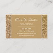 Gold Glitzer und Sparkle Girl Loyalty Punch Treuekarte (Rückseite)