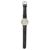 Gold Glitzer und Sparkle Monogram Luxus Armbanduhr (Flach)