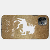 Gold Glitzer Unicorn Fall Mate iPhone Fall Case-Mate iPhone Hülle (Rückseite (Horizontal))