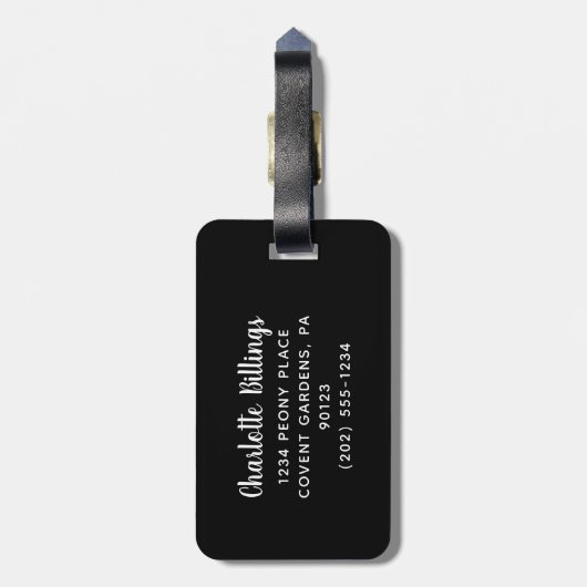 Gold Glitzer Vegas Junggeselinnen-Abschied Gepäckm Gepäckanhänger (Rückseite vertikal)