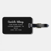 Gold Glitzer Vegas Junggeselinnen-Abschied Gepäckm Gepäckanhänger (Rückseite horizontal)