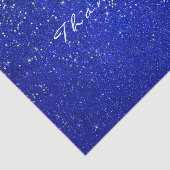 Gold Glitzer Vielen Dank Cobalt Blue Spark Seidenpapier (Ausschnitt)
