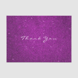 Gold Glitzer Vielen Dank Fuchsia Pink Rose Seidenpapier