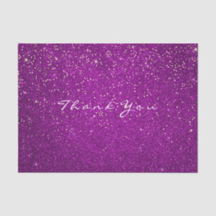 Gold Glitzer Vielen Dank Fuchsia Pink Spark Seidenpapier