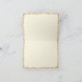 Gold Glitzer Vielen Dank Karten (Innenseite)