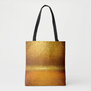Gold Glitzer Vintag Lichter Textur. Weihnachtsaben Tasche
