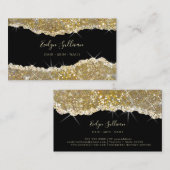 Gold-Glitzer-Visitenkarte Visitenkarte (Vorne/Hinten)