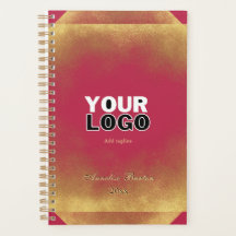 Gold Glitzer Viva Magenta Logo Slogan Name