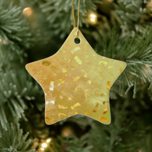 Gold Glitzer Weihnachten Keramik Ornament
