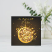 Gold Glitzer Weihnachtsbrille (Stehend Vorderseite)